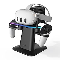 KIWI design Charging Dock for Meta Oculus Quest 3/Quest 2/Quest Pro Accessories, Meta Officially Co-Branded