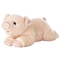 Aurora® Adorable Miyoni® Pig Stuffed Animal - Lifelike Detail - Cherished Companionship - Pink 16 Inches