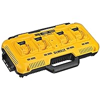 20V MAX* Charger, 4-Port, Rapid Charge (DCB104) , Black/Yellow