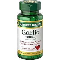 Nature's Bounty Garlic 2000mg, Tablets, 120 Count (Pack of 4)