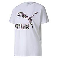 PUMA Women's All Over Print Roll Up Tee