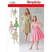 Simplicity Vintage Simplicity 1459 Vintage Fashion 1950's Women's Dress Sewing Pattern, Sizes 16-24
