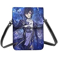 Anime Code Geass Lelouch Lamperouge Small Cell Phone Purse Fashion Mini With Strap Adjustable Handba For Women Female