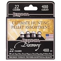 Benjamin 22BHPA Discovery Ultimate Hunting Pellet Assortment, Caliber: .22, 400-Count