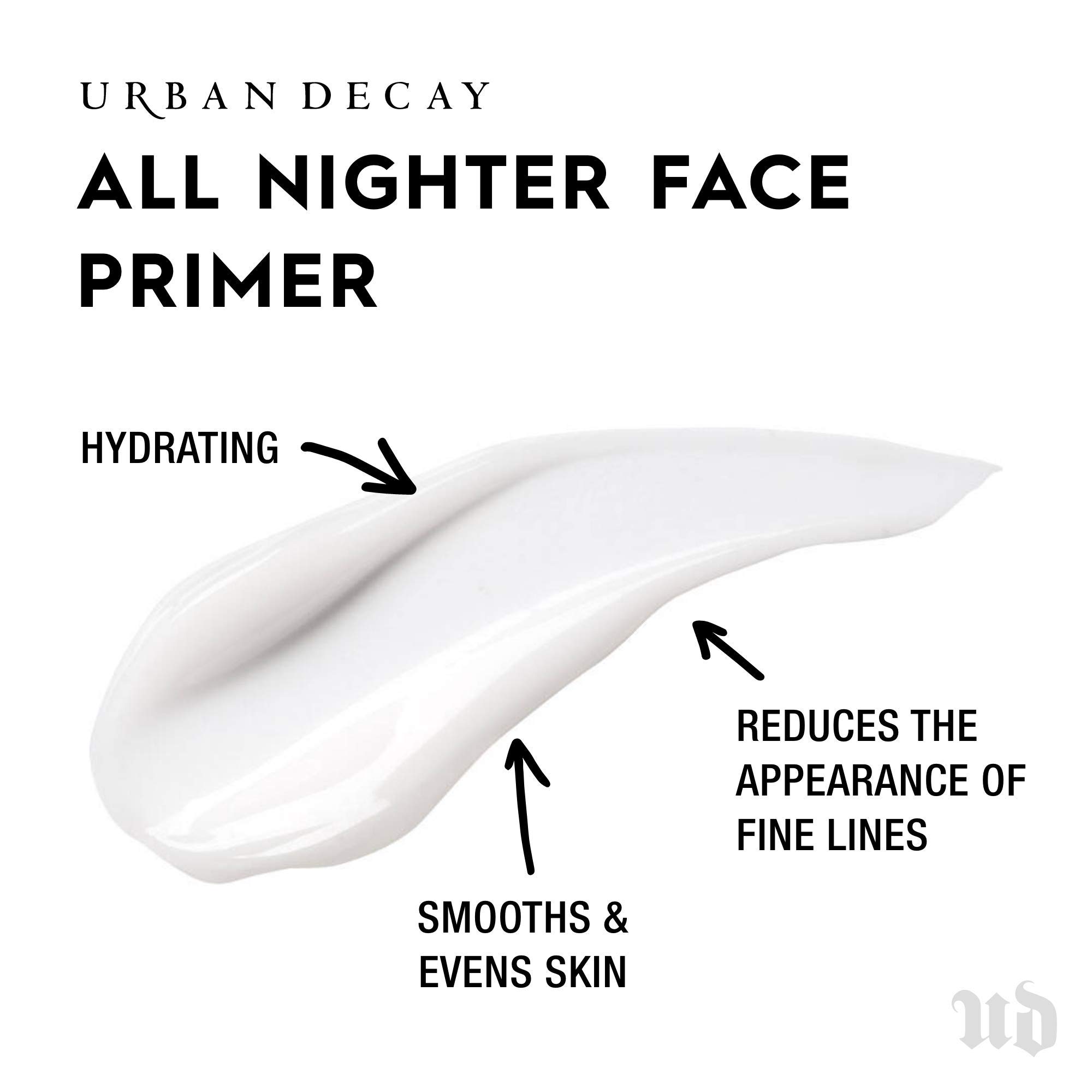 Urban Decay All Nighter Longwear Face Primer - Lightweight, Long-Lasting Formula - Locks Foundation in Place, Smooths & Hydrates Skin - 1.0 fl. oz