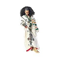 Aynamit • Gondar Amhara Ethiopian Habesha Traditional 100% Handmade (Fetil - ቀጭን ፈትል) Free Size Dress White
