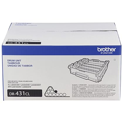 Brother Printer DR431CL Drum Unit-Retail Packaging , White