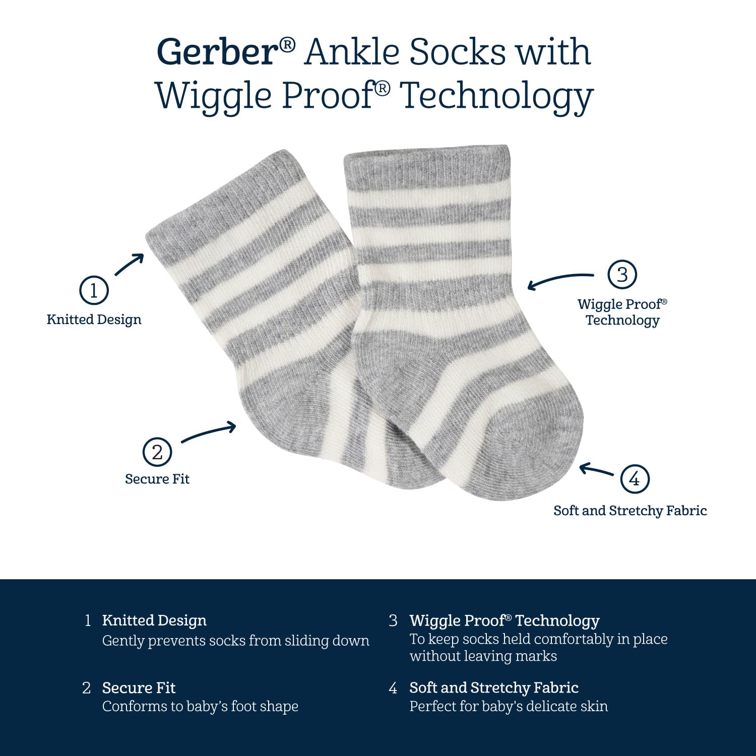 Gerber Baby 12-pair Sock Bundle