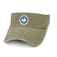 Louisiana State Seal Leaky Top Denim Hat Print Sun Visor Hat Baseball Cap Golf Hat for Adult