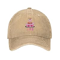 Happy Birthday Cakes Gift for Age of 18 20 30 40 Years Cowboy Baseball Cap Dad Hat Unisex Adjustable Upf50+ Golf Gym