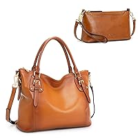 Kattee Genuine Leather Purses and Handbags Bundle with Small Crossbody Bags