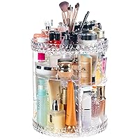 GRANDMA SHARK 360 Rotating Makeup Perfume Organizer, Large Capacity Makeup Organizer,Cosmetic Holder Shelf, Bathroom Organizer, Skincare Organizers，DIY Acrylic Display Case