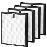 4 Pack HY4866 True HEPA Replacement Filters for MORENTO and WESTHEY HY4866 Air Purifier, YIOU M1 Air Cleaner Purifier, 3-in-1 H13 Ture HEPA for HY4866 Filter (2+4) Enhanced Version