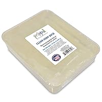 Clear Soap Base - Moisturizing Melt and Pour Glycerin Soap Base for Crafting and Soap Making, Vegan, Cruelty Free, Easy to Cut, Unscented - 10 Pound