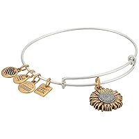 Alex and Ani Tokens Expandable Bangle for Women, Life's Token Charms, Made in the USA, 2 to 3.5 in