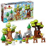 LEGO 10979 Duplo Wild Animals of Europe, Development Toy for 2 Years, Deer, Bear, Fox and Squirrel as Mini Figures