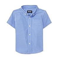 The Children's Place Single and Toddler Boys Short Sleeve Oxford Button Down Shirt