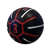 Fitness Medicine Ball - Total Body Strength and Stability Training - Non-Slip, Light Bounce - Textured Surface - Durable - Home Gym Exercise Equipment