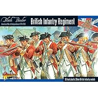 Warlord Black Powder Revolutionary British Infantry Regiment 1:56 Military Wargaming Plastic Model Kit, Small, Unpainted