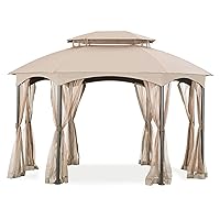 Replacement Canopy for The Manhattan Oval Gazebo - Riplock 350 - Beige