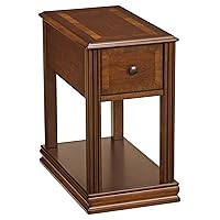 Signature Design by Ashley Breegin New Traditional Wooden Chair Side End Table, Brown