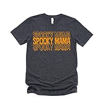 Spooky Mama Funny Halloween Spooky Season Gift for Mom Tshirt
