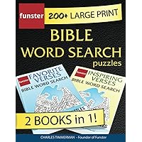 Funster 200+ Large Print Bible Word Search Puzzles - 2 Books in 1!: With a bible verse in every puzzle. Funster 200+ Large Print Bible Word Search Puzzles - 2 Books in 1!: With a bible verse in every puzzle. Paperback