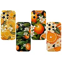 4 Styles Phone Cases Compatible for iPhone 14 pro/14 pro max/15 pro/15 pro max Cases, Orange