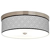 Moroccan Diamonds II Giclee Energy Efficient Ceiling Light with Print Shade