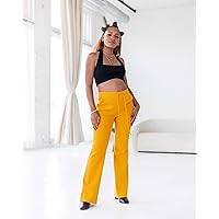 The Drop Women's Golden Yellow Knit Pant by @victoriouslogan