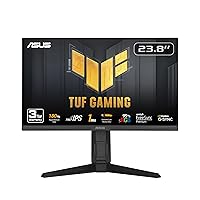 ASUS TUF Gaming 24” (23.8” viewable) 1080P Monitor (VG249QL3A) - Full HD, 180Hz, 1ms, Fast IPS, ELMB, FreeSync Premium, G-SYNC Compatible, Speakers, DisplayPort, Height Adjustable, 3 Year Warranty