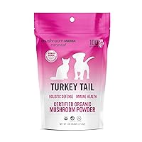 Om Mushroom Matrix Pet - Canine | Turkey Tail | USA Grown Human-Grade Organic Mushroom Powder Pet Supplement | Immunity Support & Holistic Defense for Dogs & Cats | 100 Grams, 3.5 oz