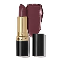Revlon Lipstick, Super Lustrous Lipstick, Creamy Formula For Soft, Fuller-Looking Lips, Moisturized Feel in Berries, Naughty Plum (045) 0.15 oz