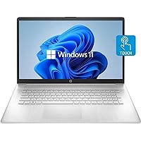 HP Newest 17t Laptop, 17.3'' HD+ Touchscreen, Intel Core i7-1255U Processor, 16GB DDR4 RAM, 1TB PCIe SSD, HDMI, Windows 11 Home, Silver