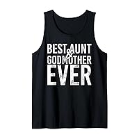 Best Aunt & Godmother Ever Funny Mom Tank Top