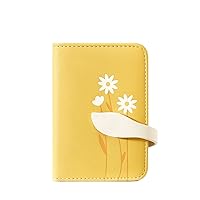 Hand for Women Crossbody with Wallet Ladies Small Fashion Floral Print Purse Multi Card ID Bag Hand (Yellow, One Size)
