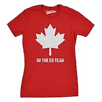 Womens Eh Team Canada T Shirt Funny Canadian Shirts Novelty T Shirt Hilarious