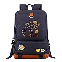 Youth Sundrop and Moondrop Laptop Computer Bags-Graphic Casual Rucksack Waterproof Durable Bookbag for Student