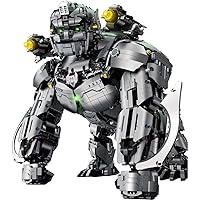 King Kong Mecha Robot Building Set,Transforming Robot Building Kit for Adults,Compatible with Lego Transforming,Godzilla x Kong Mecha Robot Building Set,Mecha Transforming Toys for Adults