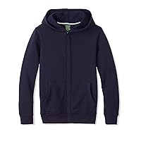 French Toast Kids' Adaptive Long Sleeve Fleece Hoodie with Flat Seams and Hidden Hook and Loop Closure