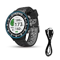 CANMORE TW402HR Color LCD Multi-Sport Golf Watch - (Bundle) + Another Charging Cable - Minimalist & User Friendly - 40,000+ Free Courses Worldwide