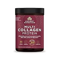 Ancient Nutrition Collagen Powder Protein with Probiotics, Unflavored Multi Collagen Protein with Vitamin C, 45 Servings, Hydrolyzed Collagen Peptides Supports Skin and Nails, Gut Health, 16oz…
