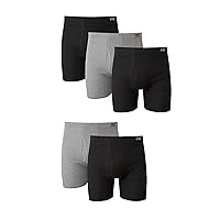 Men's Underwear Boxer Briefs Pack, Cotton ComfortSoft Boxer Brief for Men, Moisture-Wicking Breathable, Multipack