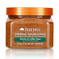 Tree Hut Ultra Hydrating and Exfoliating Sugar Scrub Mocha & Coffee Bean for Nourishing Essential Body Care, 18 Ounce