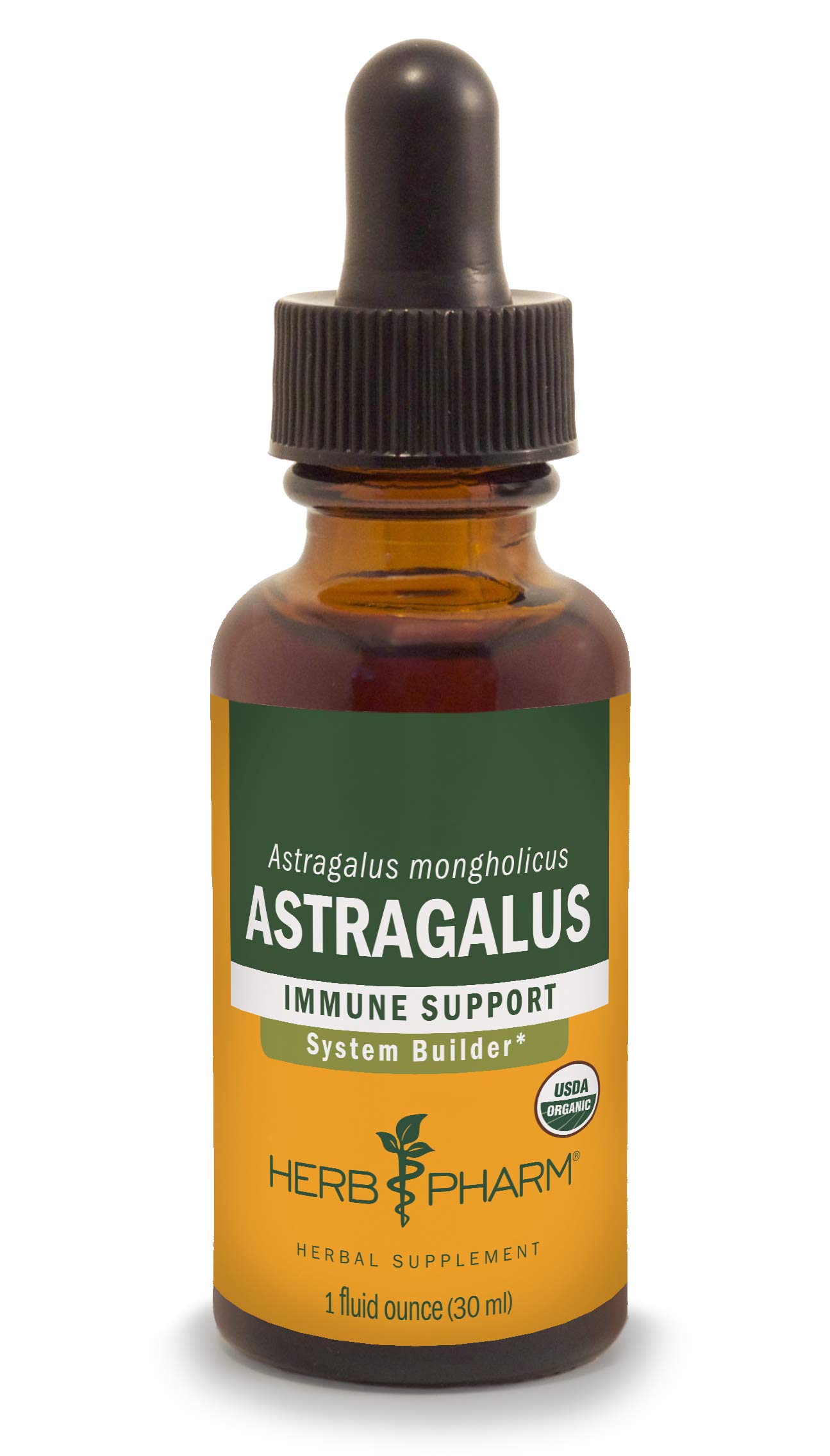 Herb Pharm Certified Organic Astragalus Liquid Extract for Immune System Support - 1 Oz