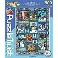 Hello Winter - 500 Piece Jigsaw Puzzle, Something’s Amiss! Series, Unique Challenging Fun for Adults Family Teens, Made in USA