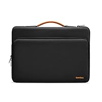 tomtoc 360° Protective Laptop Sleeve for 13.5-14.4 Inch Surface Laptop 6/5/Studio 2/1, Surface Book, Water-Resistant Shockproof Carrying Case Bag for Acer Aspire/Swift, ASUS Vivobook/Zenbook 14, Black