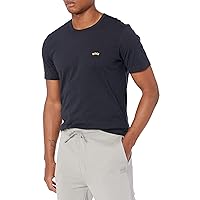 Men's Contrast Curve Logo Short-Sleeve Cotton T-Shirt