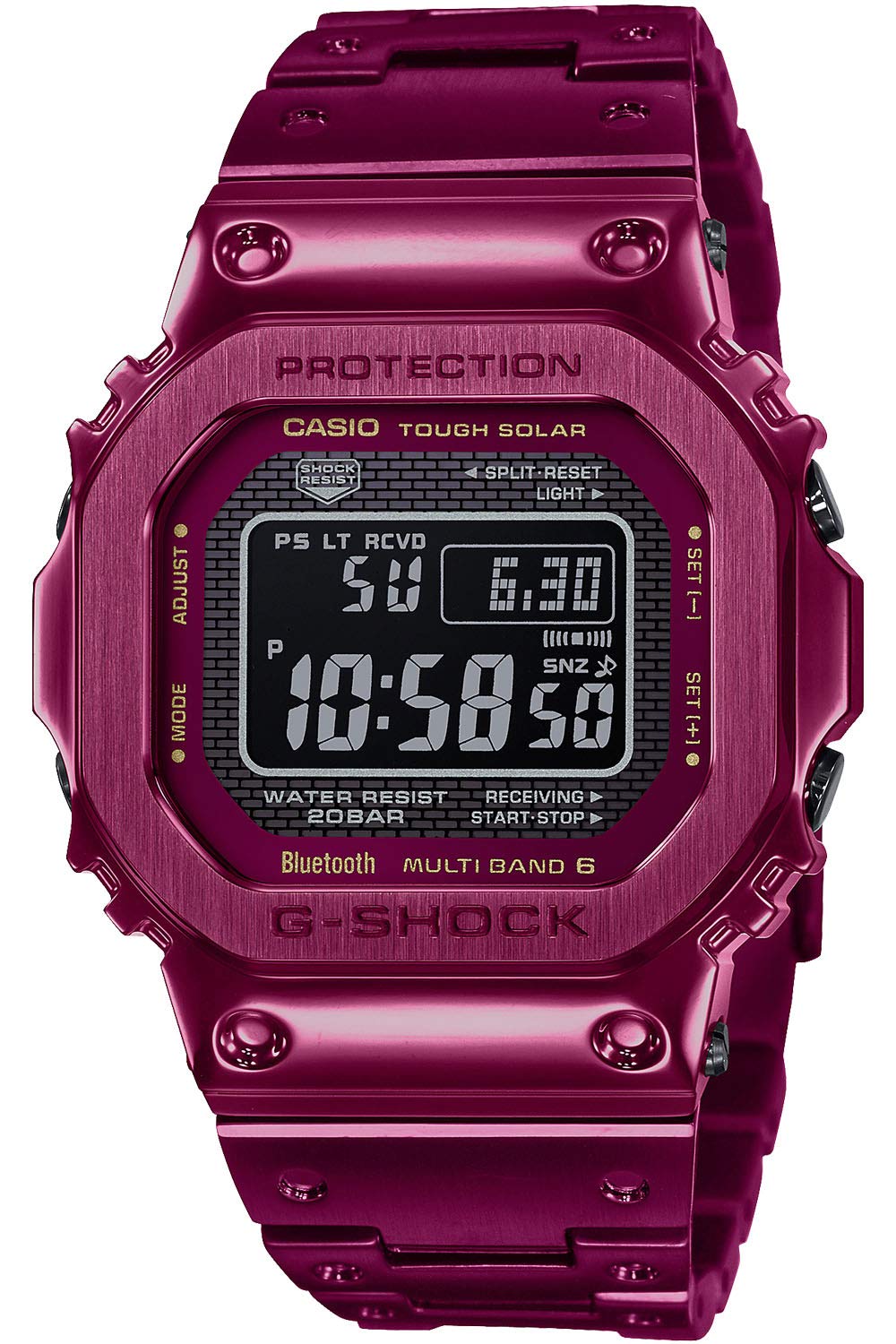 Casio G-Shock GMW-B5000RD-4JF Connected Radio Solar Red Watch (Japan Domestic Genuine Products)