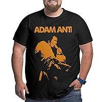 Men T Shirt Adam and The Ants Big Size Short Sleeve T-Shirts Fashion Large Size Tee Black